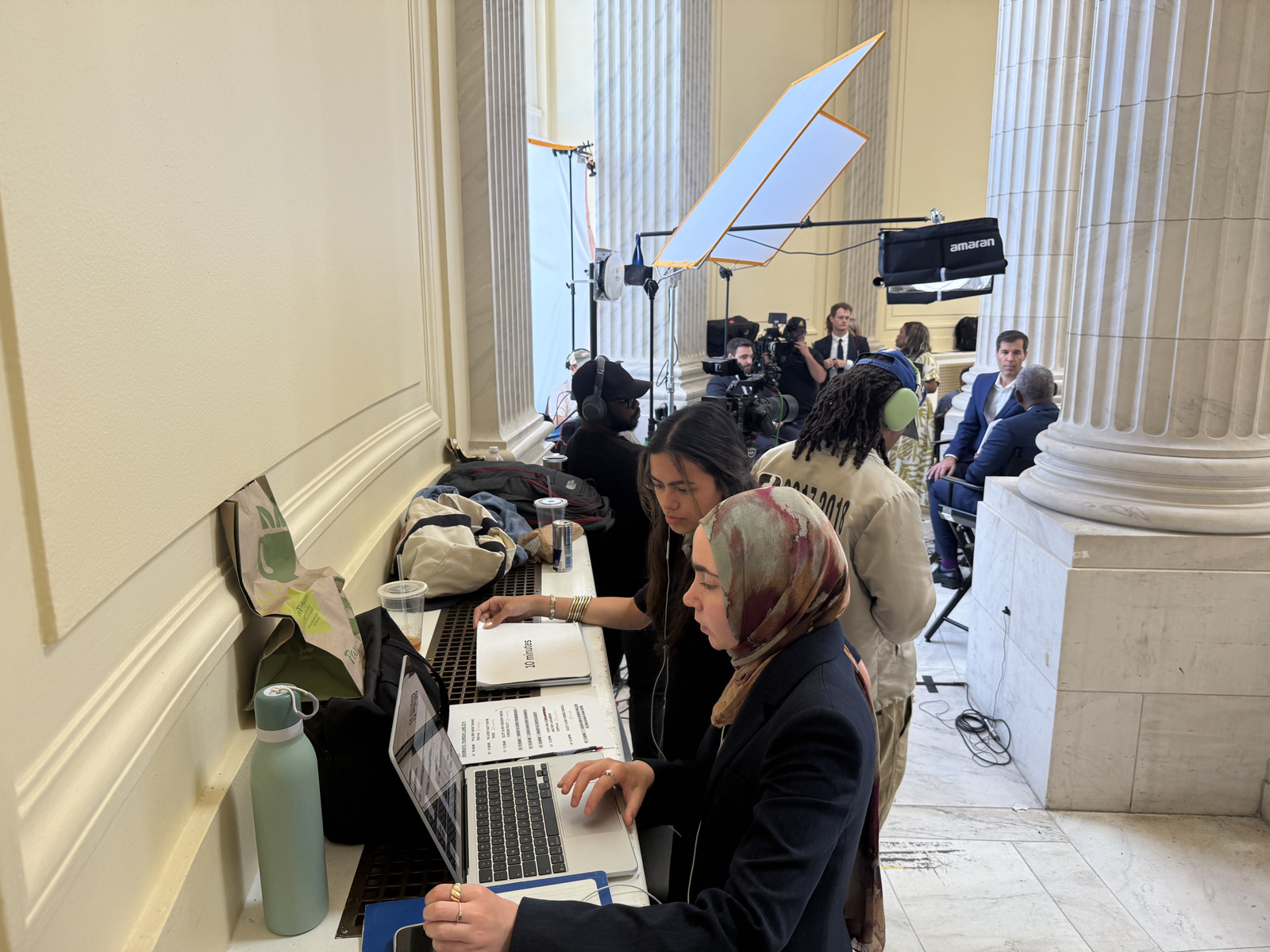 Live news coverage setup