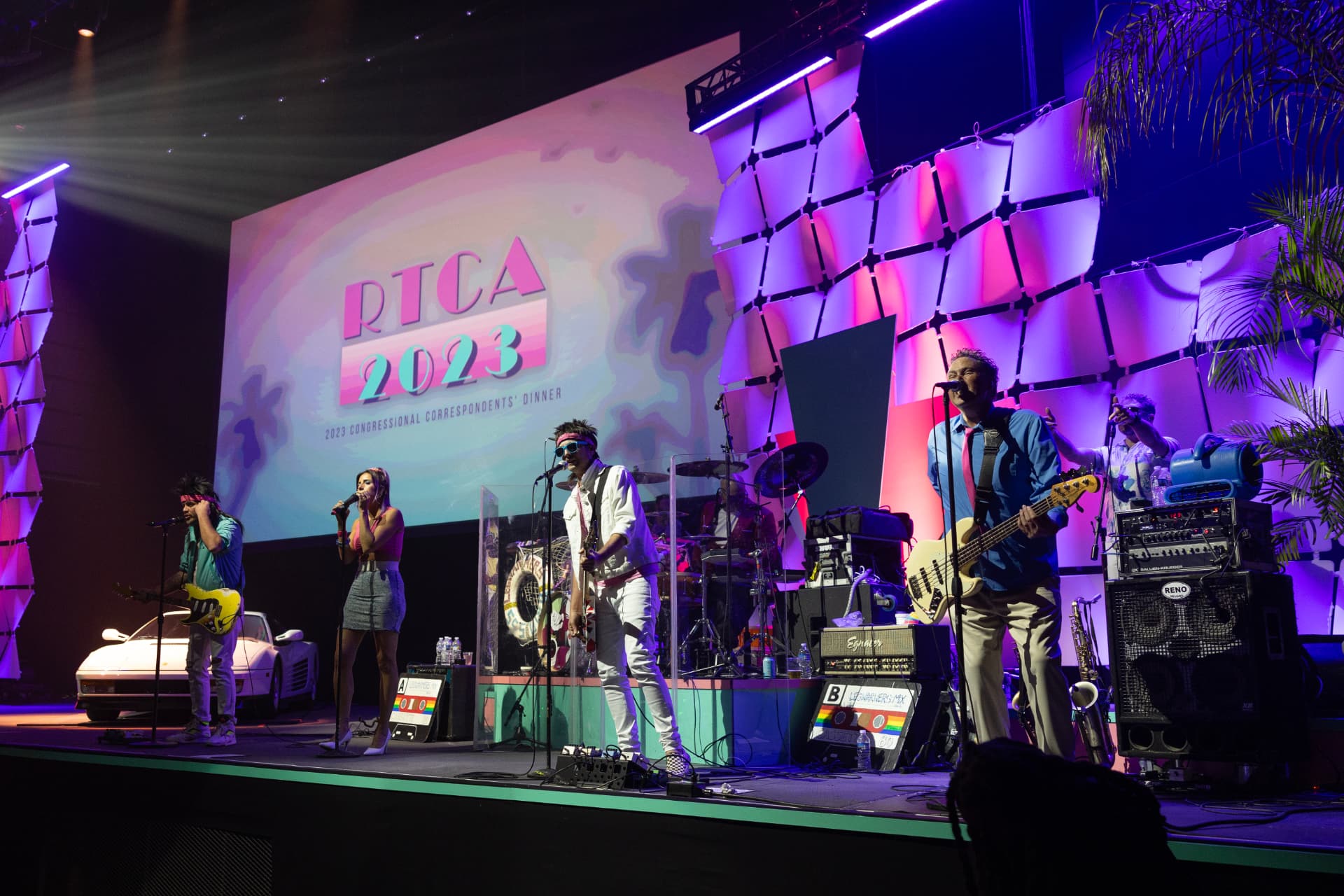 Band performing at the 2023 RTCA Congressional Correspondents' Dinner
