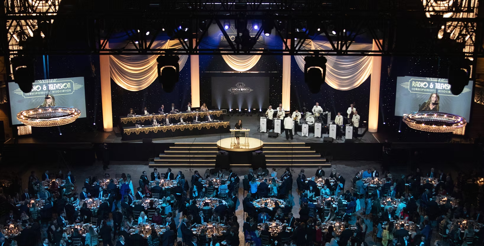 Radio and Television Correspondents' Association dinner stage